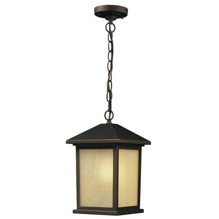 Z-LITE Holbrook Outdoor Chain Light, Oil Rubbed Bronze And Tint Seedy 507CHM-ORB